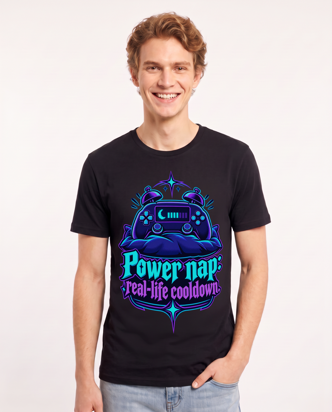 Gaming Black T-Shirt for Men – Game Night Graphic Tee product image 3
