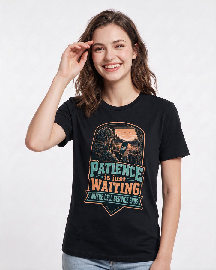 Hunting Black T-Shirt for Women – Everyday Expression Graphic Tee product image 3