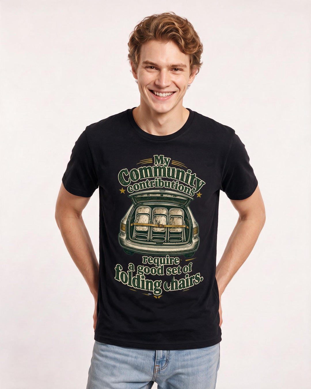 Patriotic Black T-Shirt for Men – Everyday Expression Graphic Tee product image 1