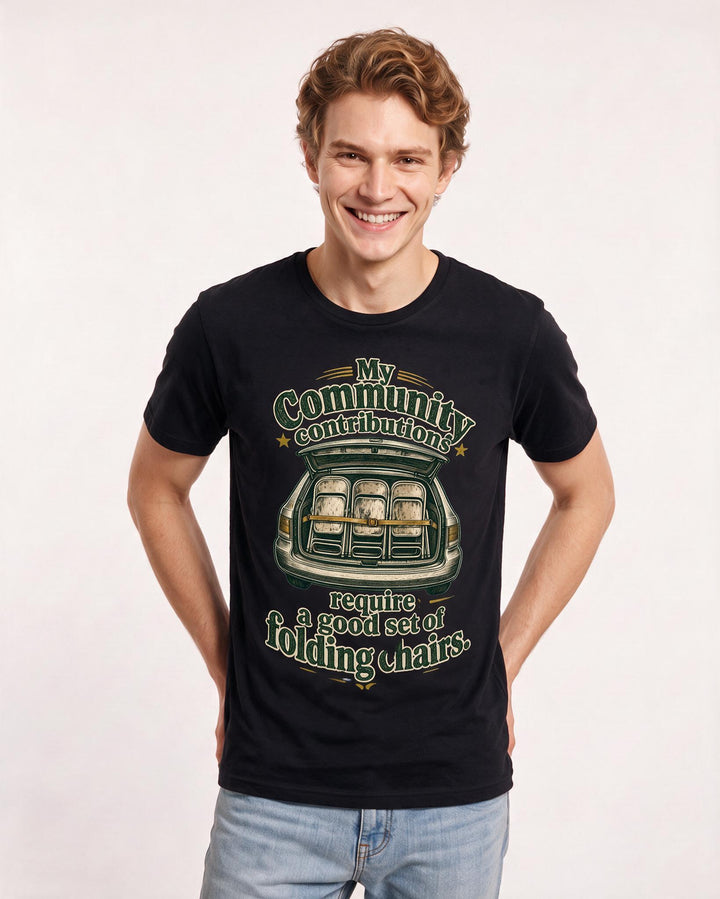 Patriotic Black T-Shirt for Men – Everyday Expression Graphic Tee product image 1