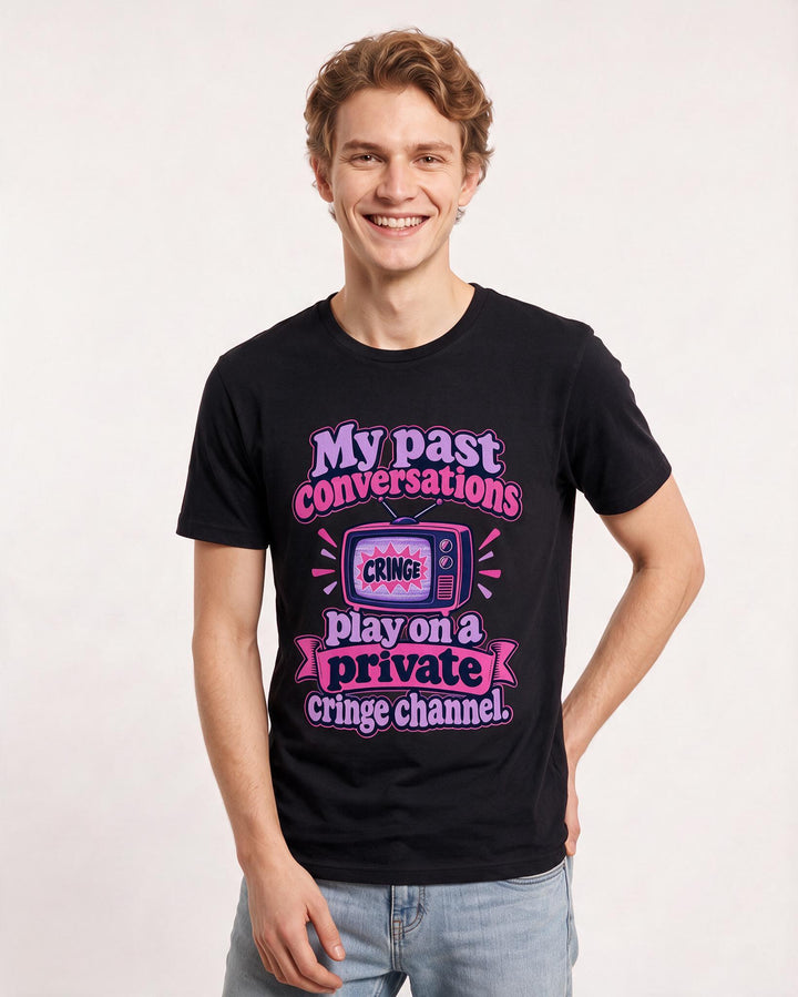 Meme Black T-Shirt for Men – Everyday Expression Graphic Tee product image 1