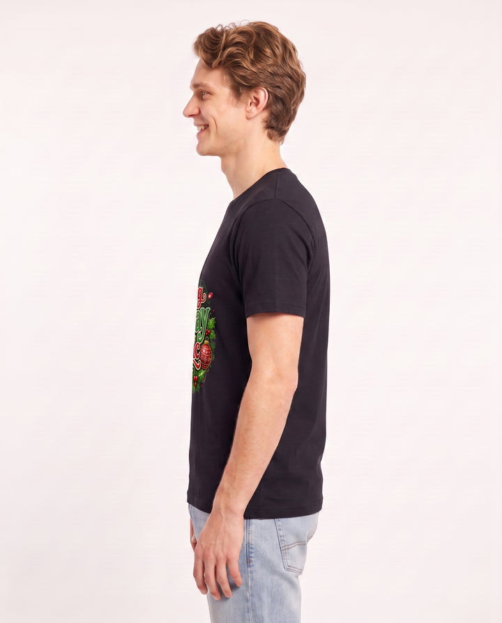 Creating Holiday Magic Men's Black T-Shirt product image 3