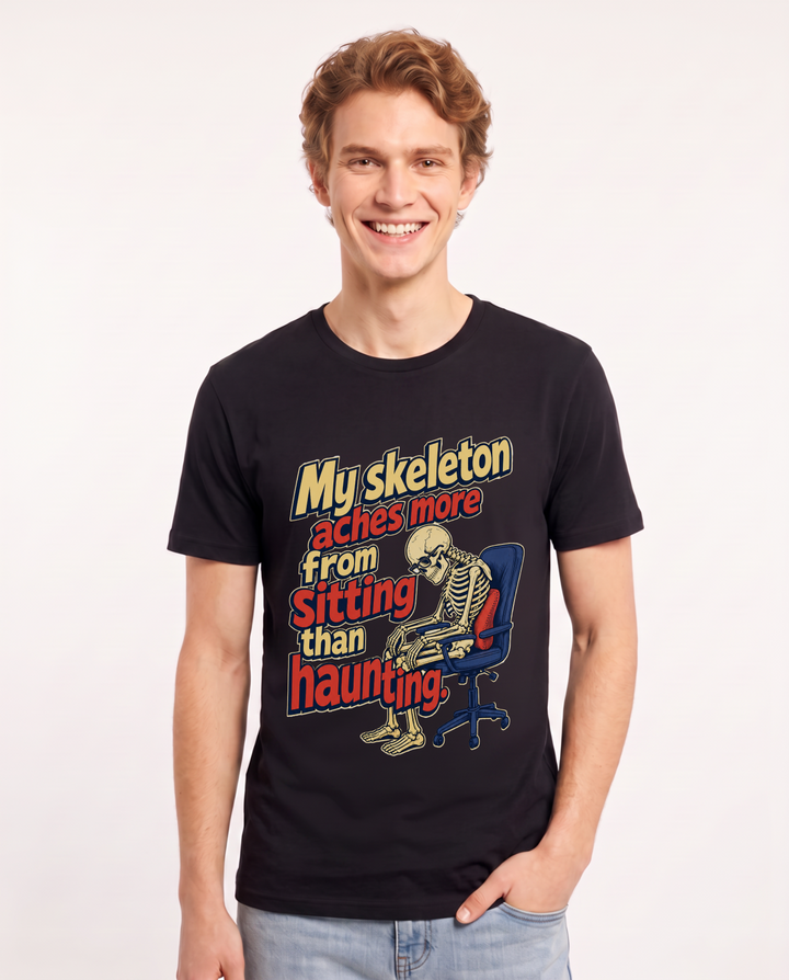 Halloween Black T-Shirt for Men – Halloween Theme Graphic Tee product image 1