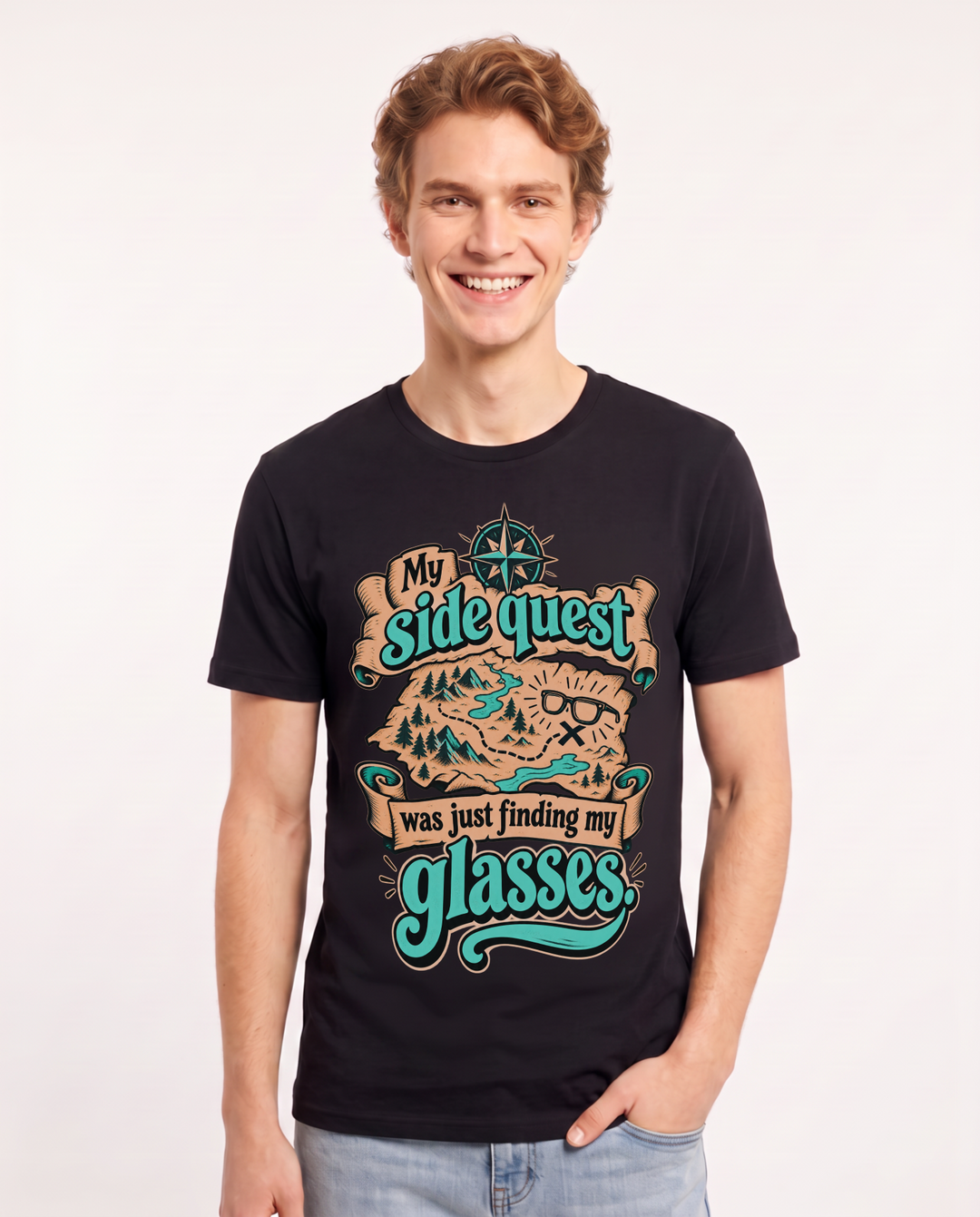 Gaming Black T-Shirt for Men – Game Night Graphic Tee product image 3