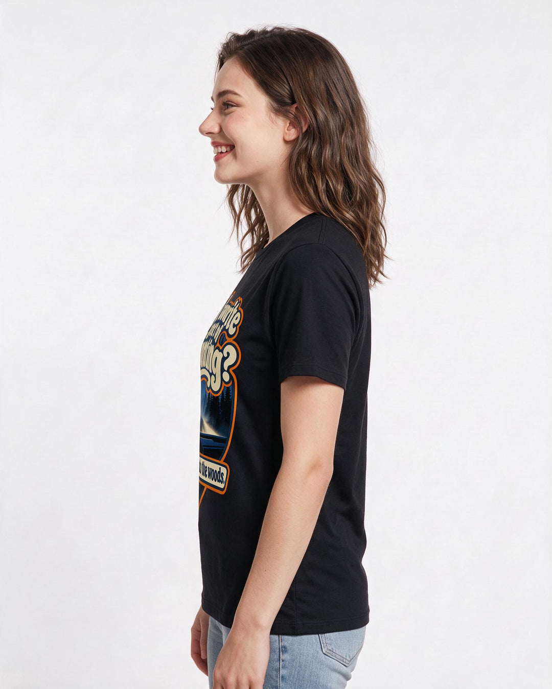 Hunting Black T-Shirt for Women – Everyday Expression Graphic Tee product image 2