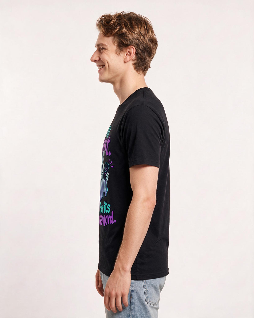 Halloween Black T-Shirt for Men – Halloween Theme Graphic Tee product image 2
