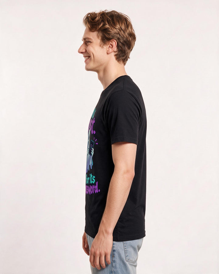Halloween Black T-Shirt for Men – Halloween Theme Graphic Tee product image 2