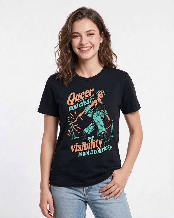 Pride Black T-Shirt for Women – Everyday Expression Graphic Tee product image 1