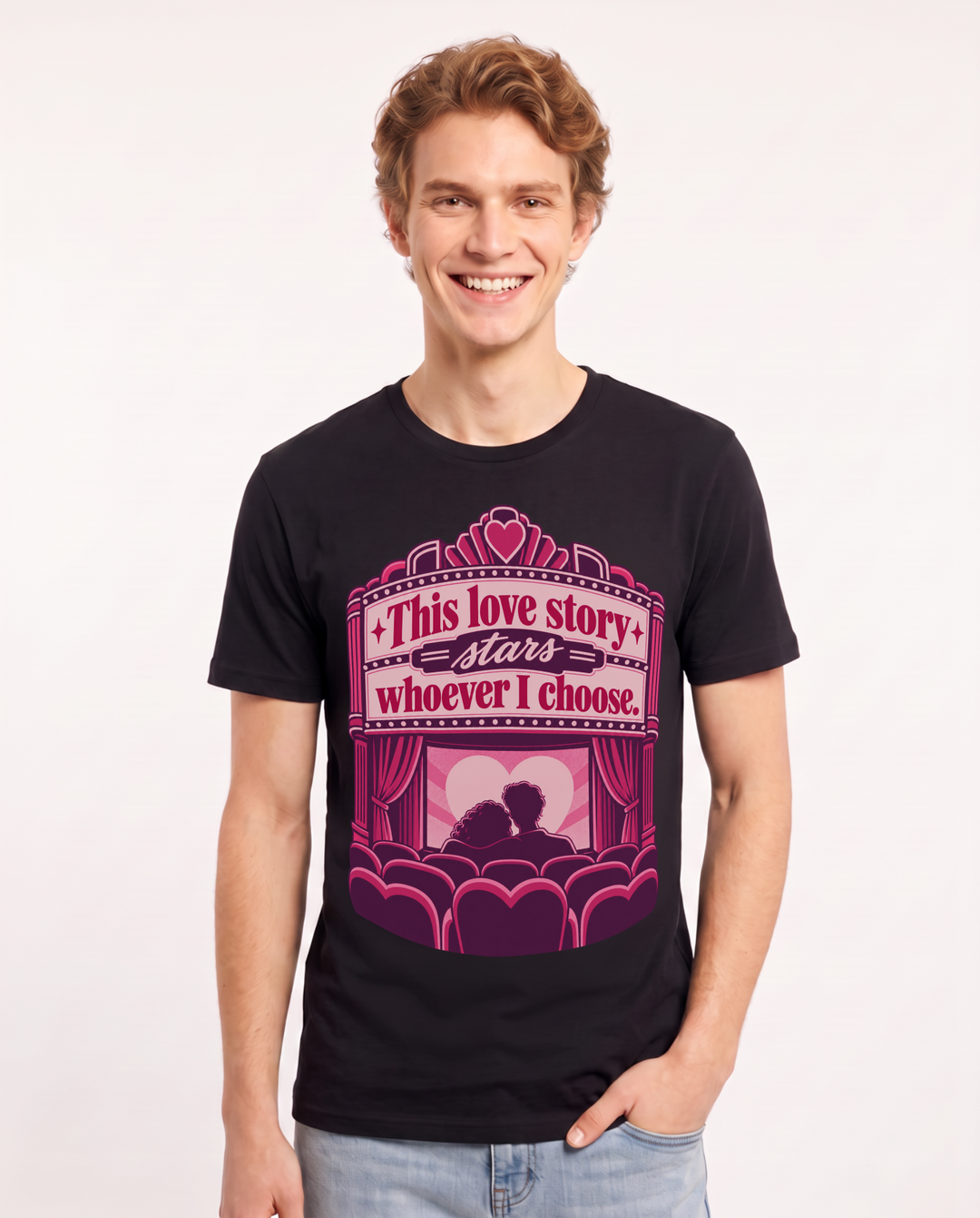 Pride Black T-Shirt for Men – Everyday Expression Graphic Tee product image 3