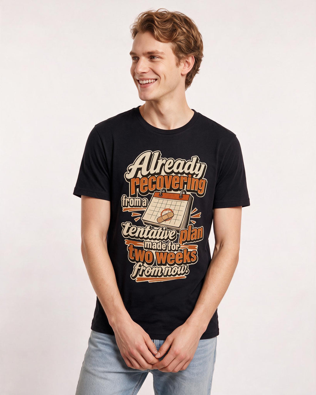 Meme Black T-Shirt for Men – Everyday Expression Graphic Tee product image 1