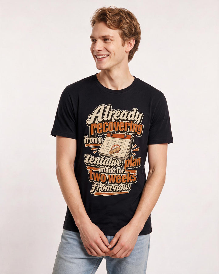 Meme Black T-Shirt for Men – Everyday Expression Graphic Tee product image 1