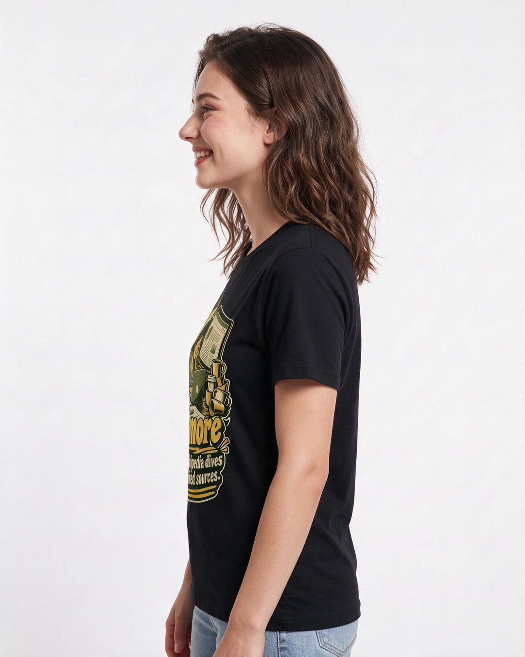 Graduation Black T-Shirt for Women – Everyday Expression Graphic Tee product image 2