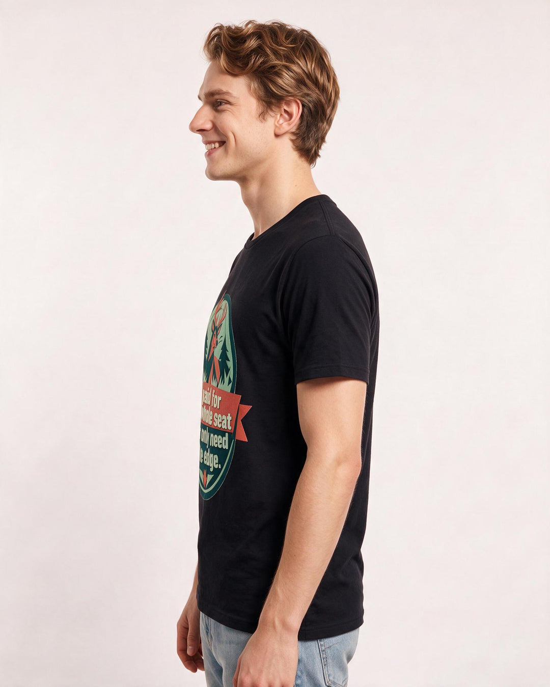 Hunting Men's Black T-Shirt - I paid for the whole seat but only need product image 2