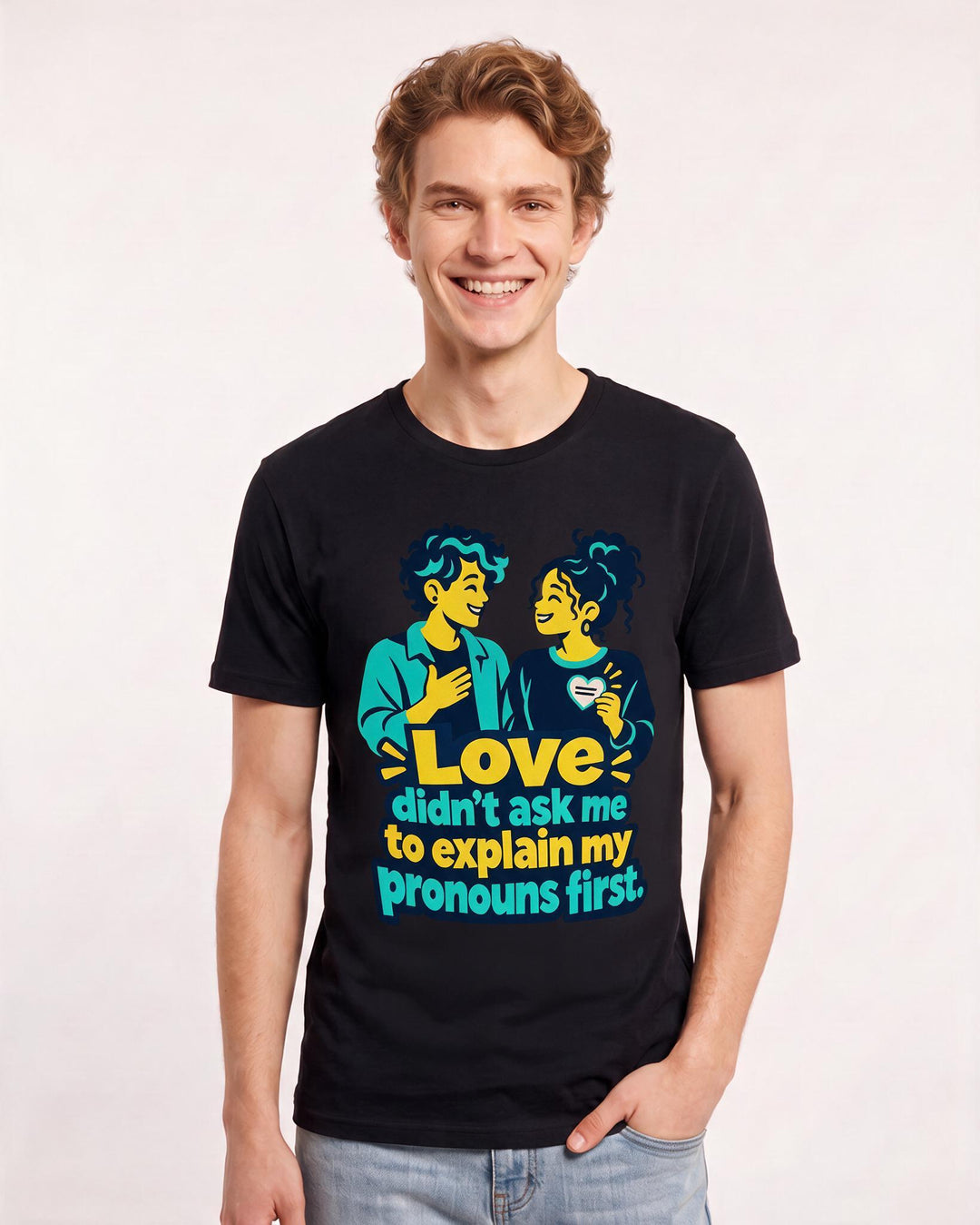 Pride Black T-Shirt for Men – Everyday Expression Graphic Tee product image 1