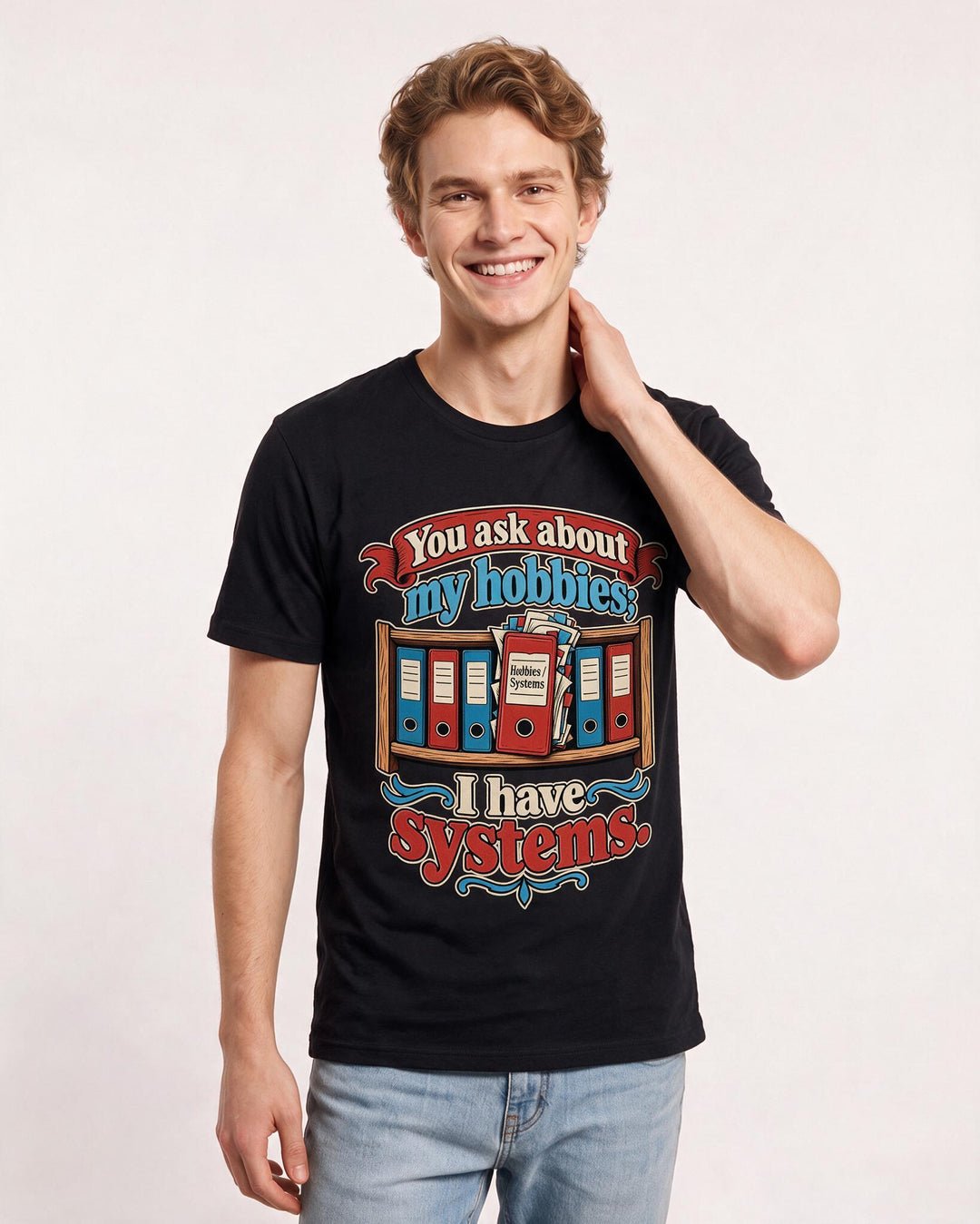 Neurodiversity Black T-Shirt for Men – Everyday Expression Graphic Tee product image 1