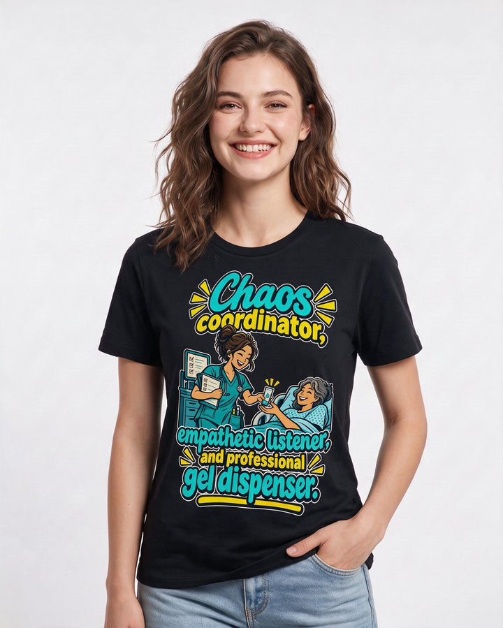Nurse Black T-Shirt for Women – Nursing Life Graphic Tee product image 1