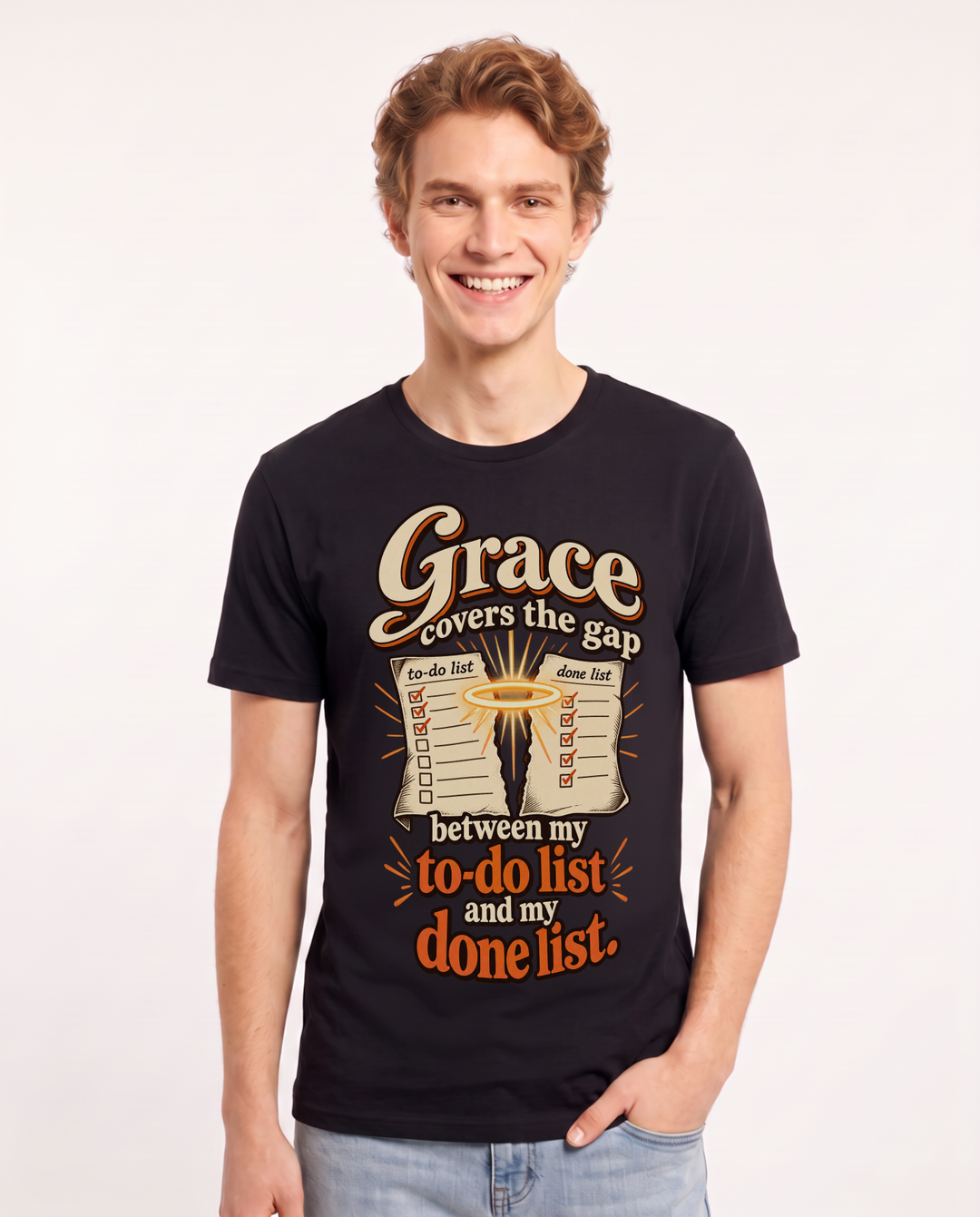Christian Faith Black T-Shirt for Men – Everyday Expression Graphic Tee product image 3