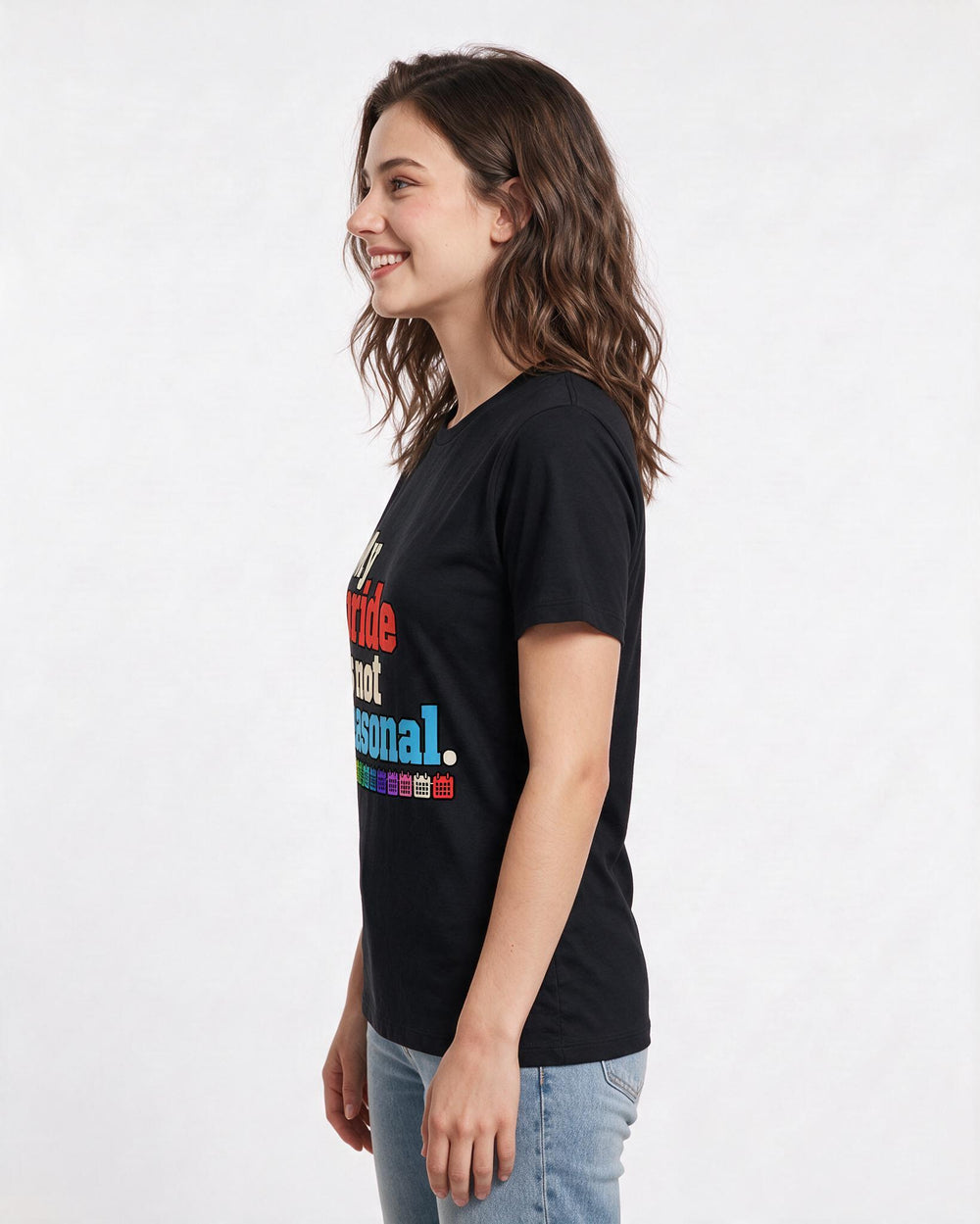 Pride Black T-Shirt for Women – Everyday Expression Graphic Tee product image 2