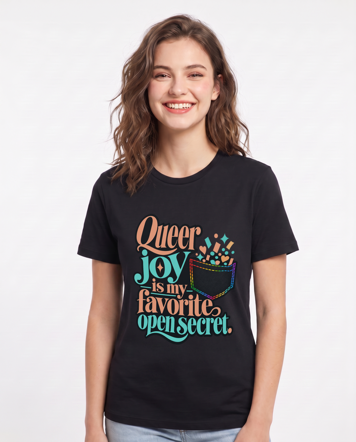 Pride Black T-Shirt for Women – Everyday Expression Graphic Tee product image 3