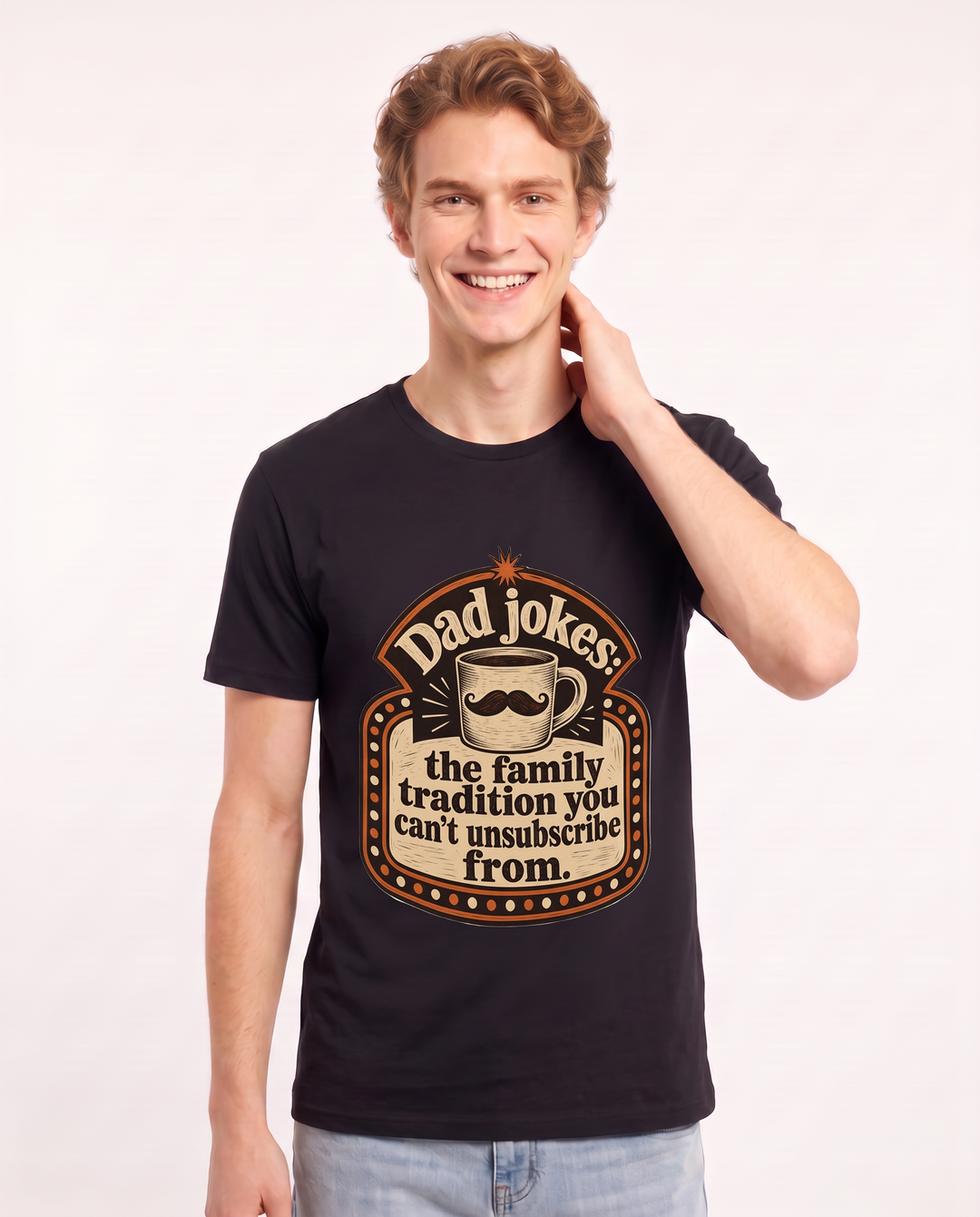 Dad jokes: the family tradition you can't unsubscribe from. - Men's Black T-Shirt product image 1
