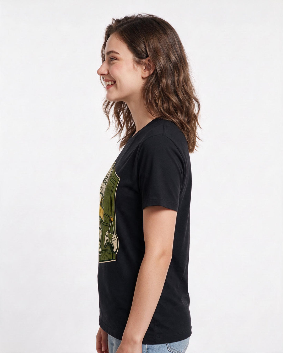Gaming Women's Black T-Shirt – My weekend's on cooldown until further notice. product image 2