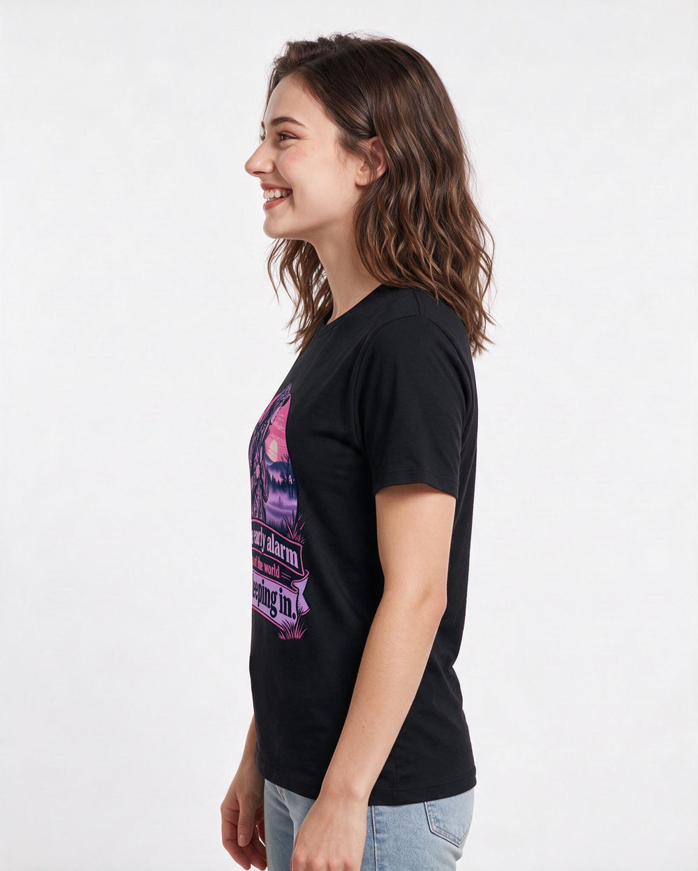 Hunting Black T-Shirt for Women – Everyday Expression Graphic Tee product image 2