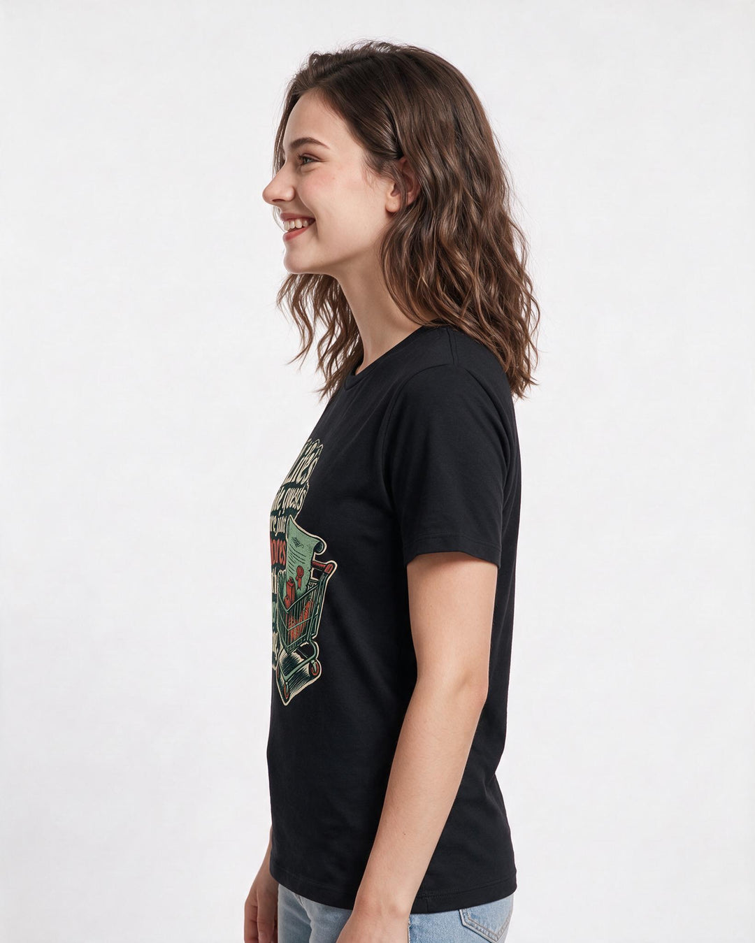Gaming Black T-Shirt for Women – Game Night Graphic Tee product image 2