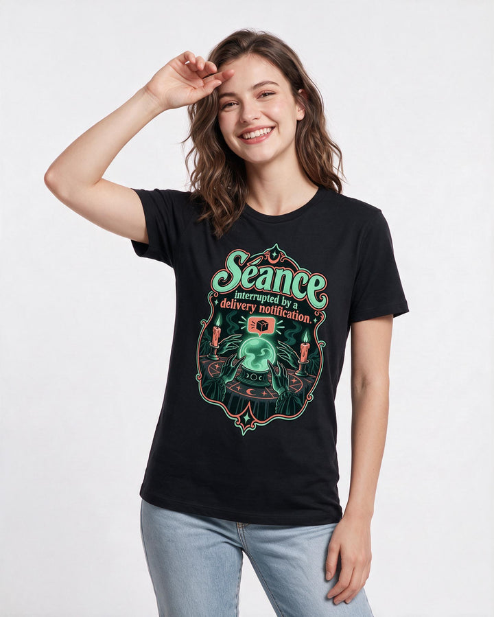 Halloween Black T-Shirt for Women – Halloween Theme Graphic Tee product image 1