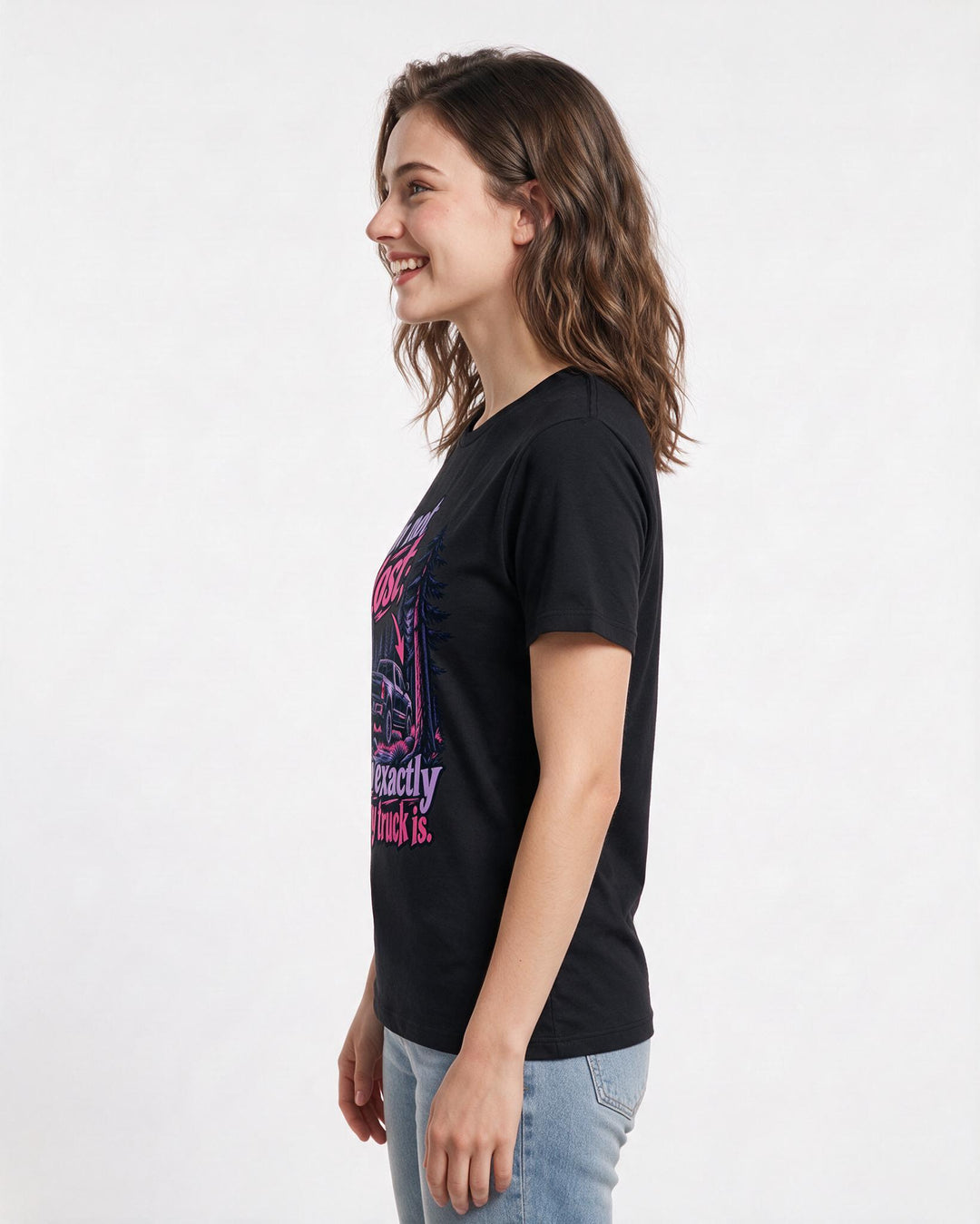 Hunting Black T-Shirt for Women – Everyday Expression Graphic Tee product image 2