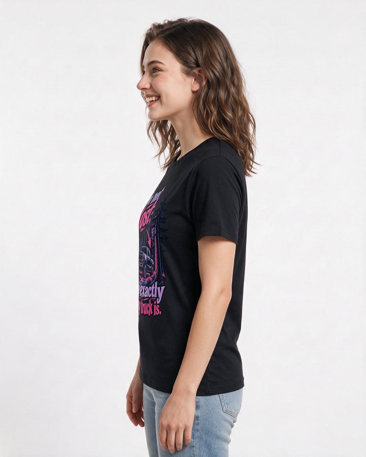 Hunting Black T-Shirt for Women – Everyday Expression Graphic Tee product image 2