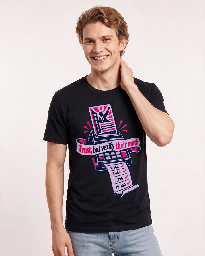 Political Statement Black T-Shirt for Men – Everyday Expression Graphic Tee product image 1