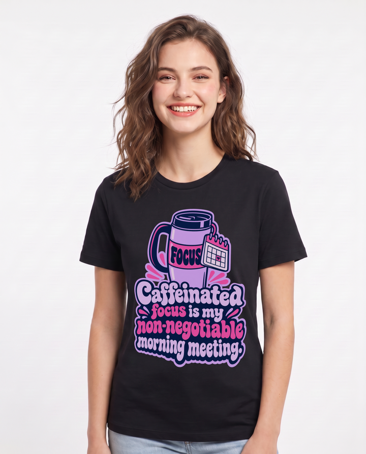 Neurodiversity Black T-Shirt for Women – Everyday Expression Graphic Tee product image 3