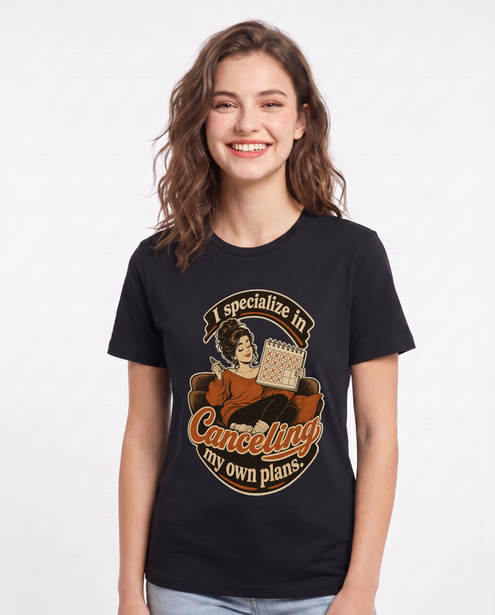 Meme Black T-Shirt for Women – Everyday Expression Graphic Tee product image 3