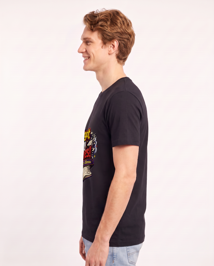Forgot My Lines! The Actor's Dilemma Men's Black T-Shirt product image 3