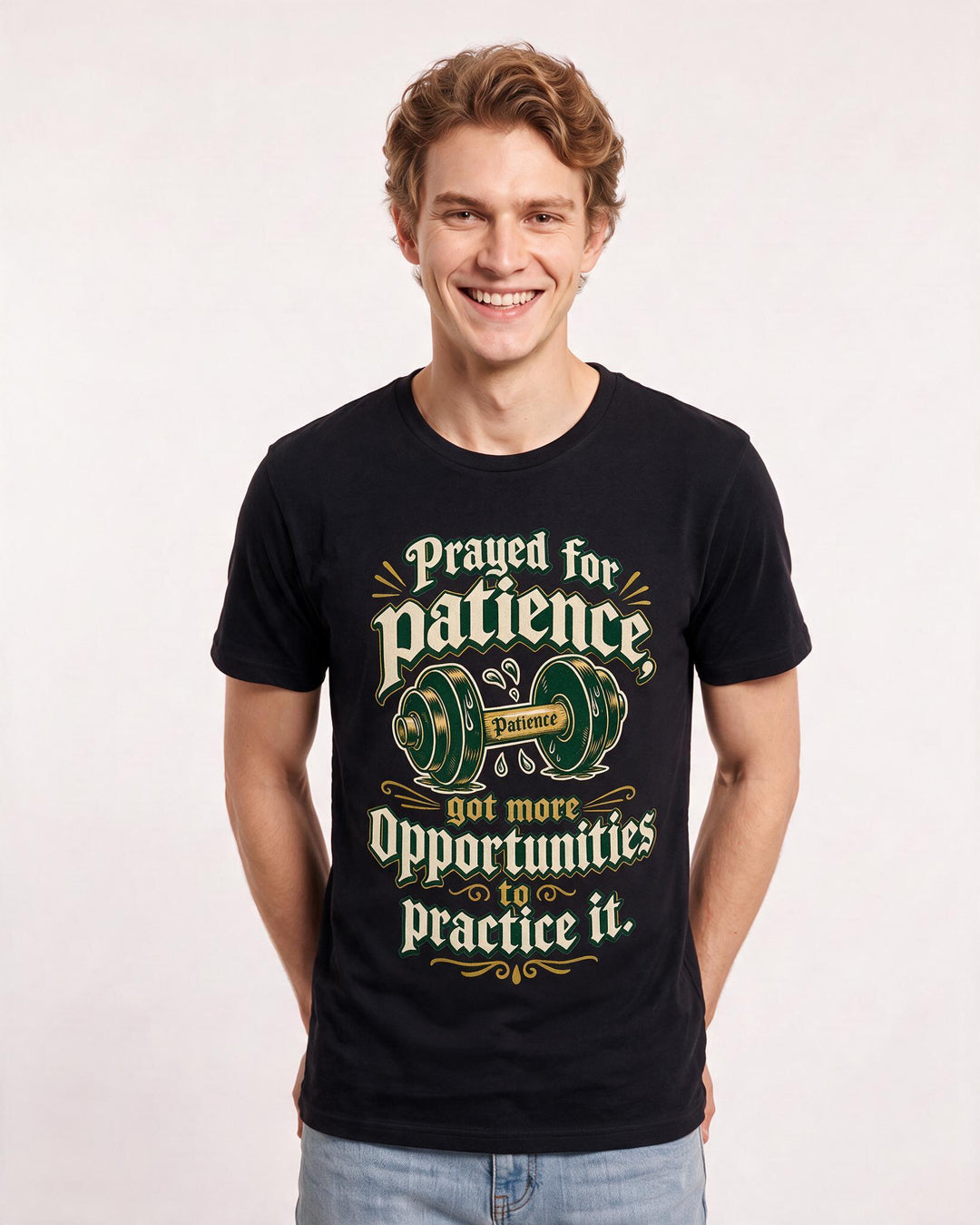 Christian Faith Black T-Shirt for Men – Everyday Expression Graphic Tee product image 1