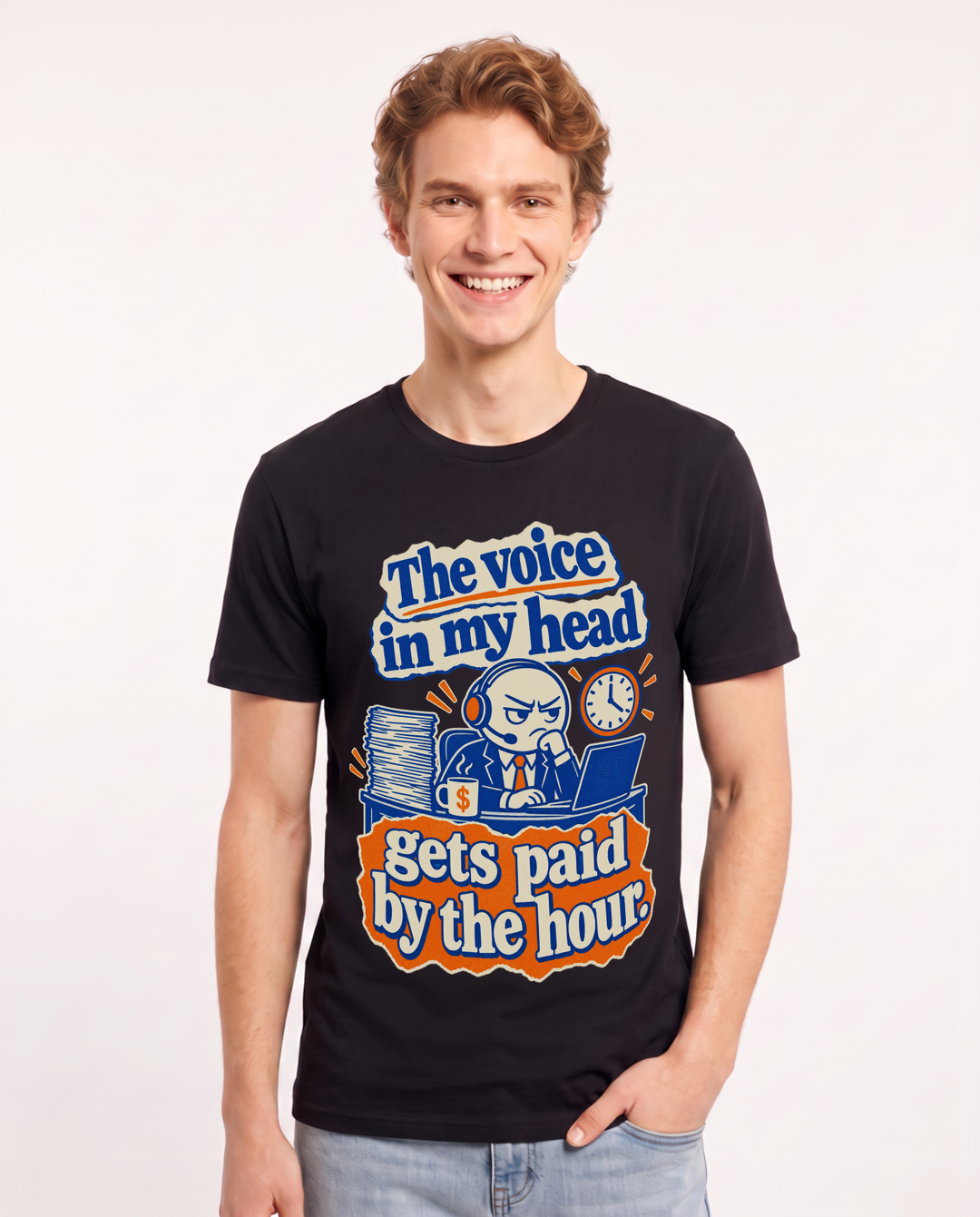 Meme Black T-Shirt for Men – Everyday Expression Graphic Tee product image 3