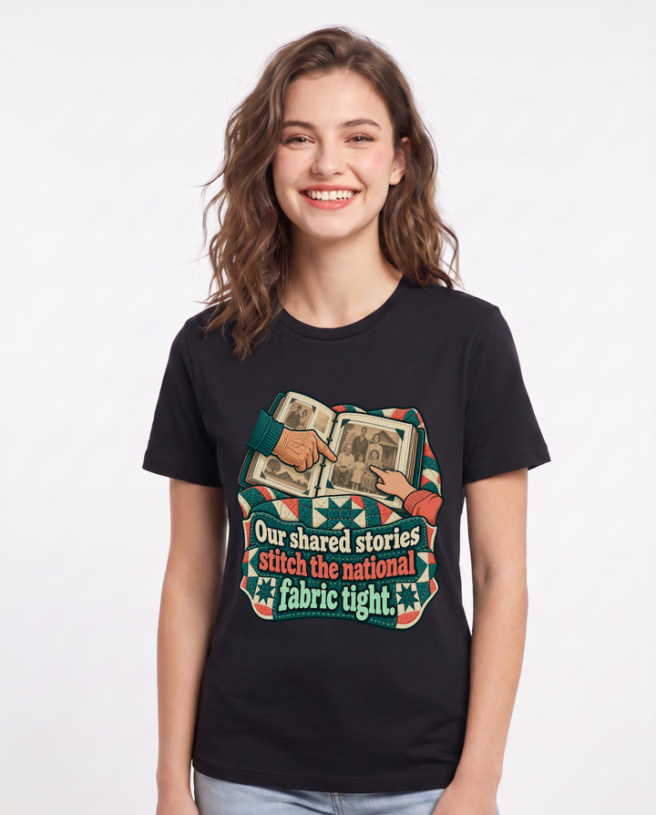 Patriotic Black T-Shirt for Women – Everyday Expression Graphic Tee product image 3