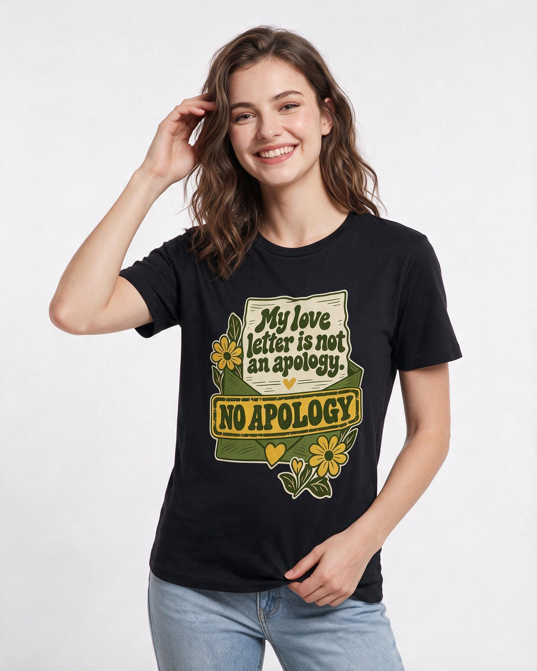 Pride Black T-Shirt for Women – Everyday Expression Graphic Tee product image 1