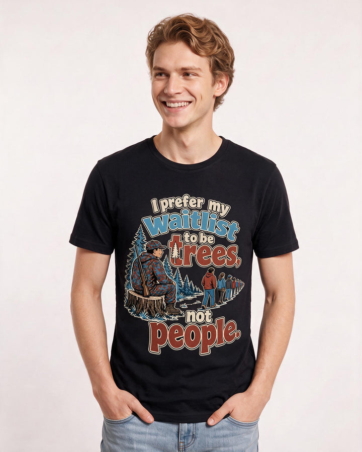 Hunting Black T-Shirt for Men – Everyday Expression Graphic Tee product image 1