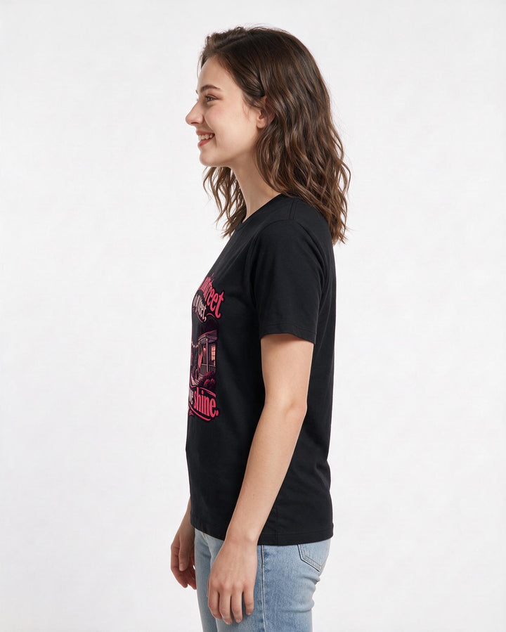 Patriotic Black T-Shirt for Women – Everyday Expression Graphic Tee product image 2