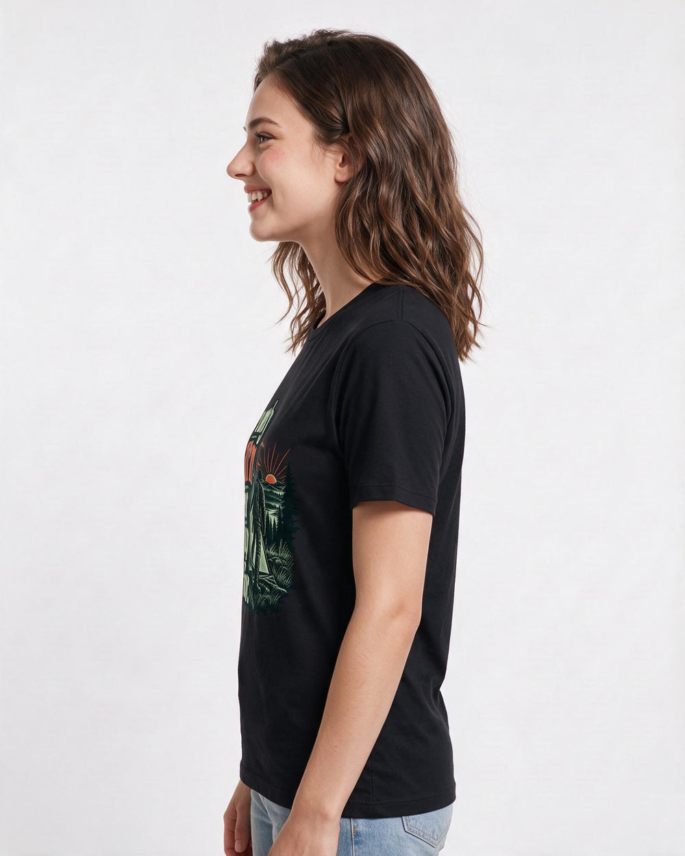 Hunting Black T-Shirt for Women – Everyday Expression Graphic Tee product image 2