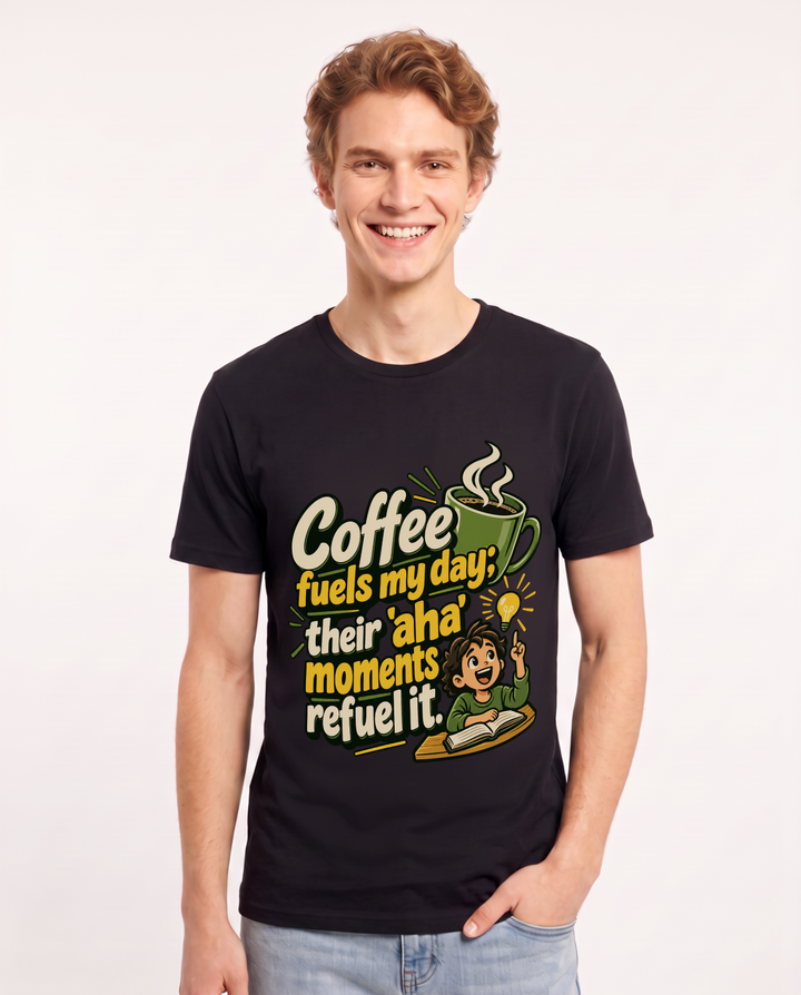 Teacher Black T-Shirt for Men – Everyday Expression Graphic Tee product image 3