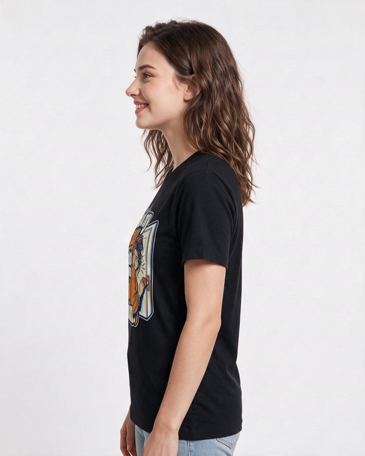 Meme Black T-Shirt for Women – Everyday Expression Graphic Tee product image 2
