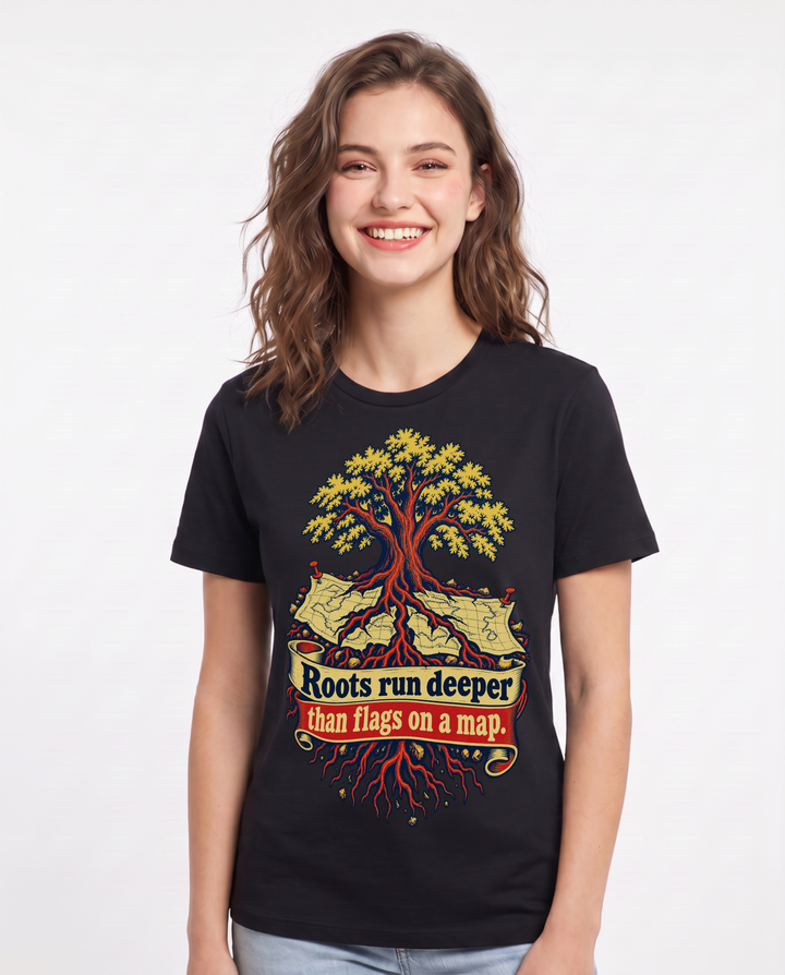 Patriotic Black T-Shirt for Women – Everyday Expression Graphic Tee product image 3