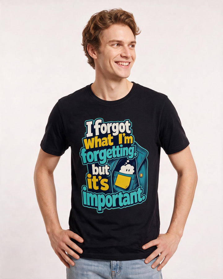 Meme Black T-Shirt for Men – Everyday Expression Graphic Tee product image 3