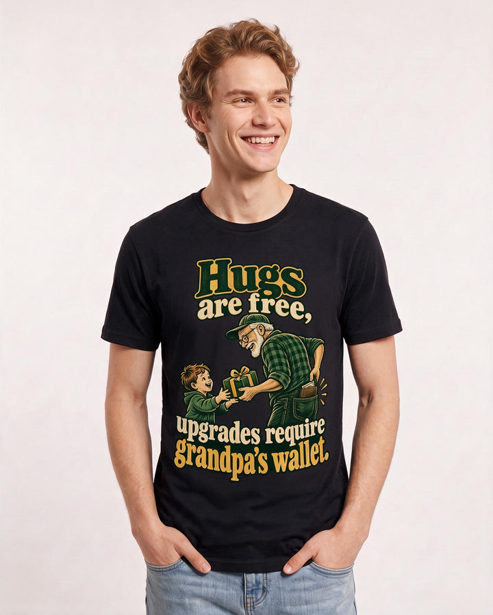 Grandparent Black T-Shirt for Men – Everyday Expression Graphic Tee product image 1