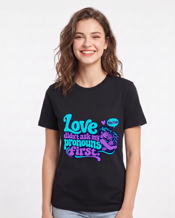 Pride Black T-Shirt for Women – Everyday Expression Graphic Tee product image 3