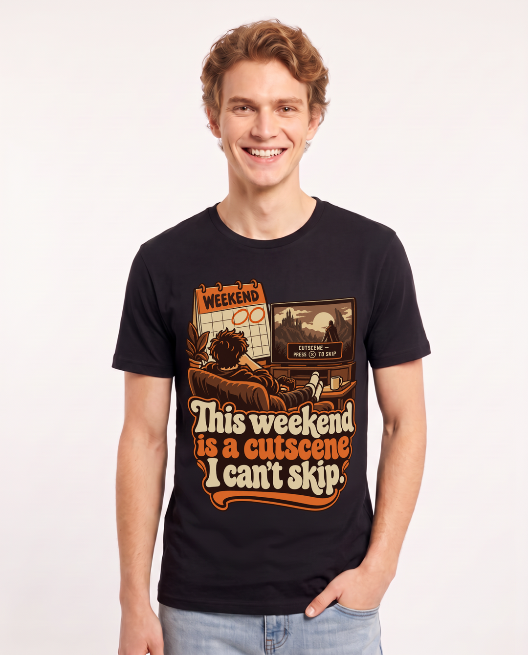 Gaming Black T-Shirt for Men – Game Night Graphic Tee product image 3
