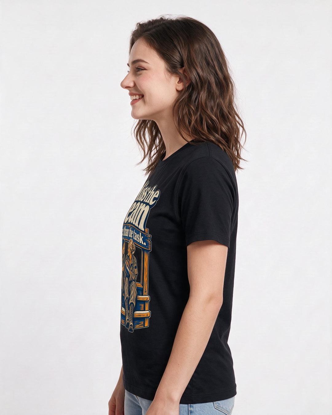 Veteran Black T-Shirt for Women – Everyday Expression Graphic Tee product image 2