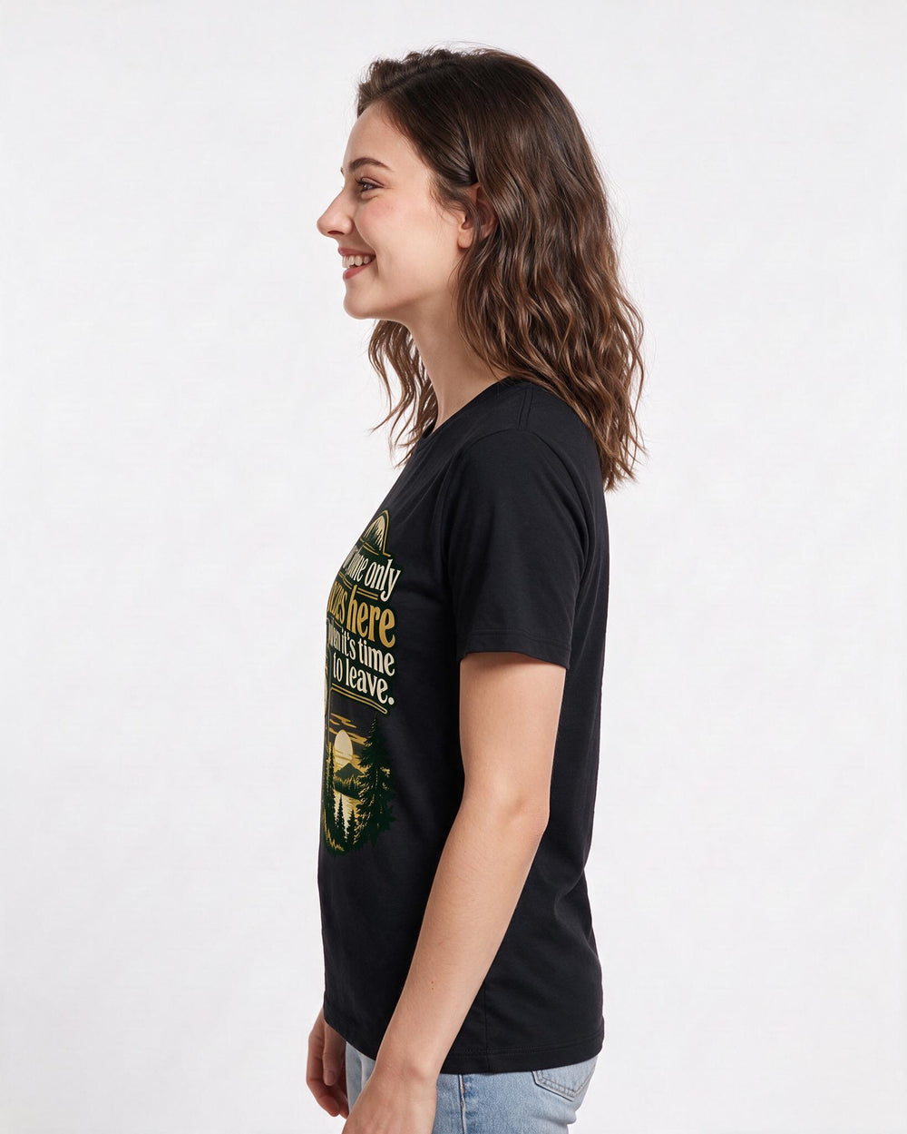 Hunting Black T-Shirt for Women – Everyday Expression Graphic Tee product image 2
